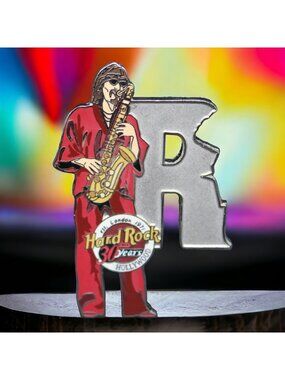 Hollywood Edgar Winter White Trash Musician Series Letter R Hard Rock Cafe Pin